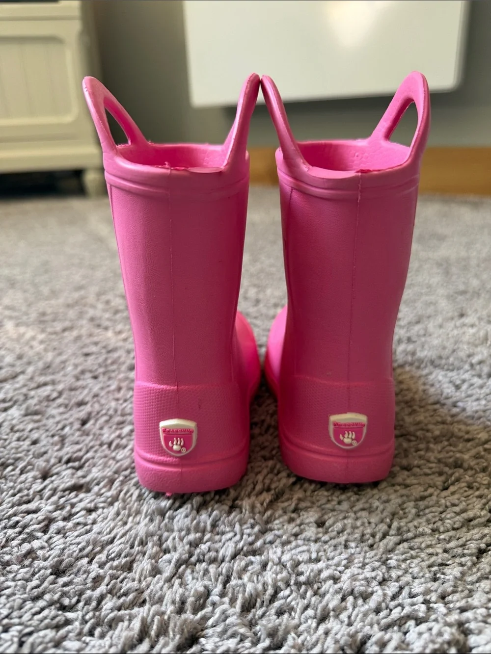 Bear Paw toddler size 4 lightweight rain boots. Pink